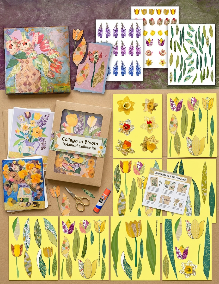 Collage in Bloom Craft Box