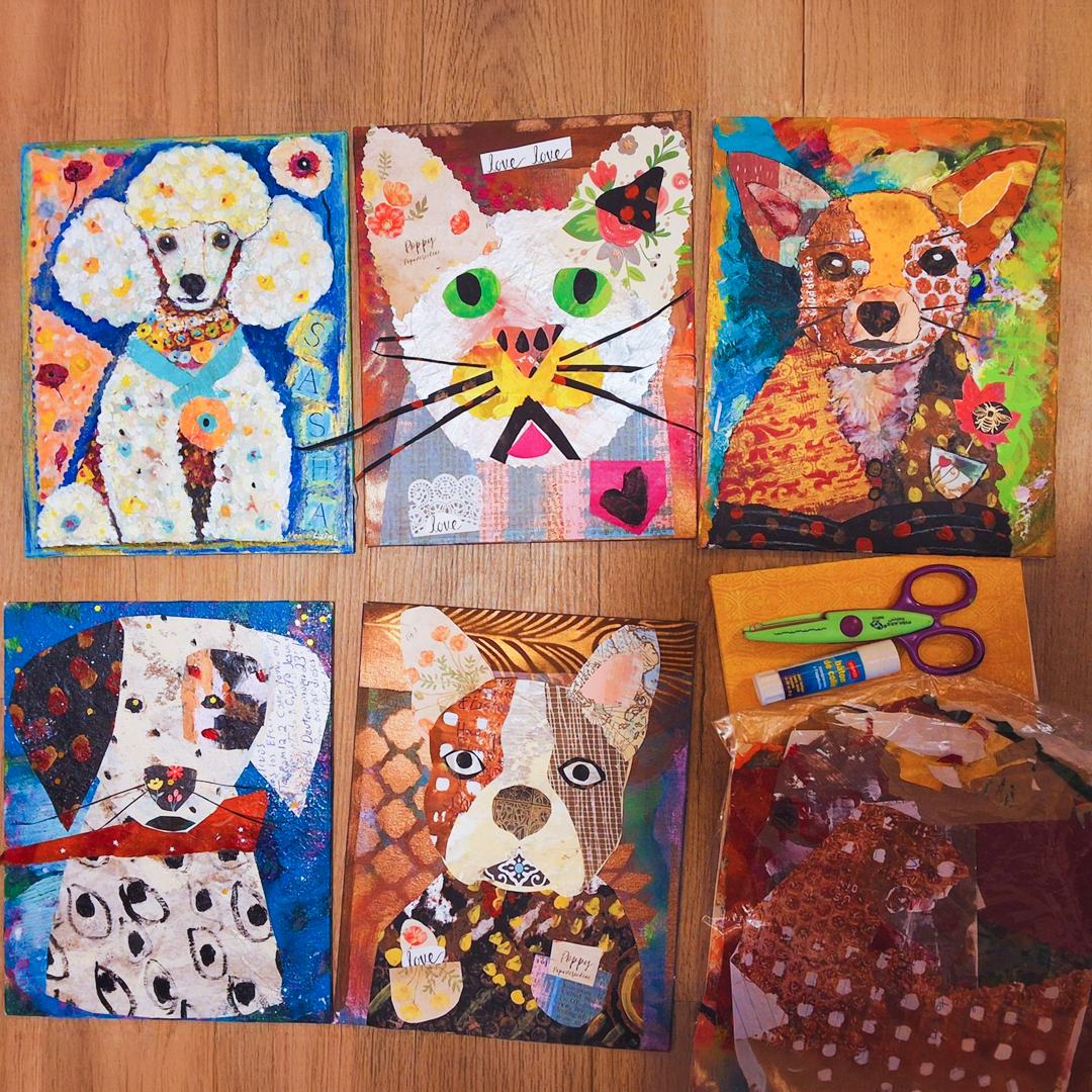 Pet Portrait Collage Party Junior